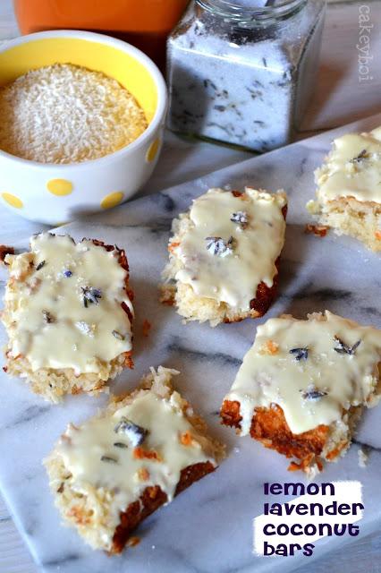 lemon lavender coconut bars