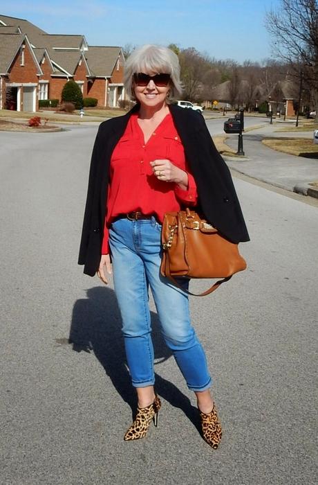 blazer and jeans - - fifty not frumpy