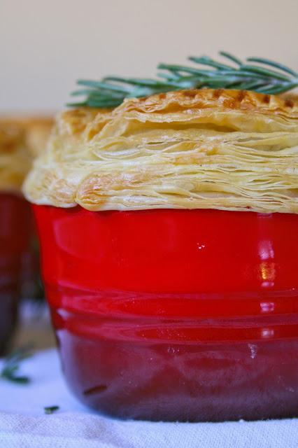 CREAMY CHICKEN & MUSHROOM POT PIES