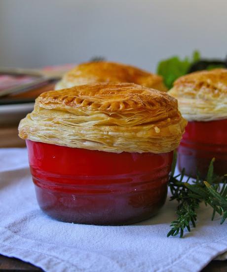 CREAMY CHICKEN & MUSHROOM POT PIES