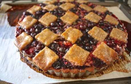 Blueberry + Lemon Mint Pie