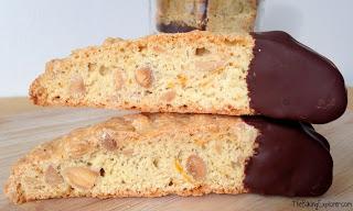 Chocolate Dipped Almond & Orange Biscotti: GBBO Week #2