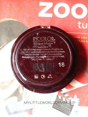 Incolor Glimmer Blusher in no.18 Review