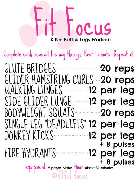 How To Get A Killer Butt And Legs Workout Using Paper Plates Paperblog