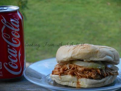 Coca Cola BBQ Chicken Sandwiches #CROCKPOT