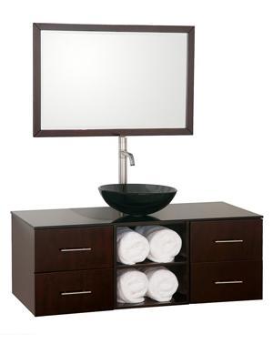 abba wall mounted single bath vanity masculine modern bathroom design style ideas inspiration interior floating dark wood