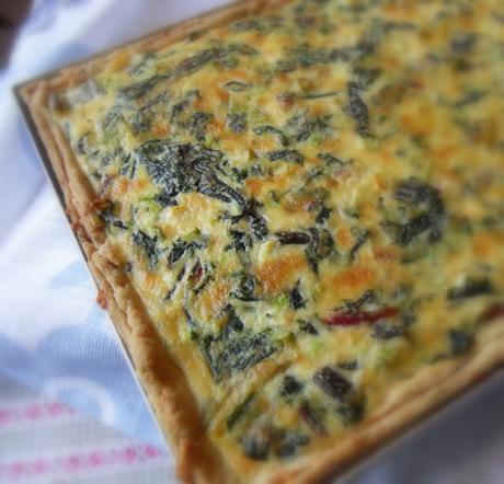 A Scrummy Tart of Chard and Cheese