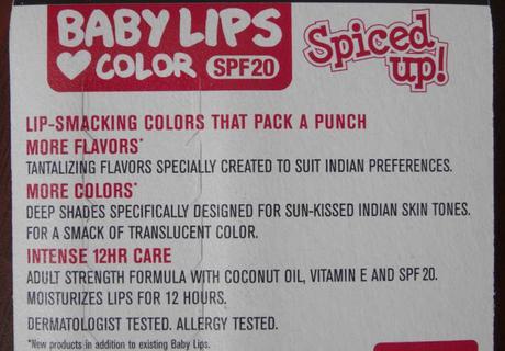 Maybelline Baby Lips Spiced Up Tropical Punch Review n Swatches