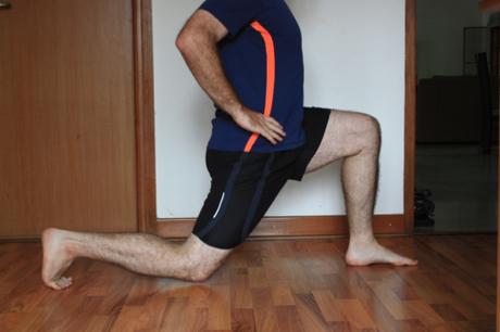 The basic lunge: can be done stepping forward, backward, or both (the latter in an alternating fashion)