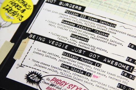 Almost Famous Veggie Menu