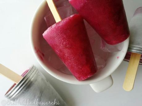 Pomegranate Popsicles – For this hot rainy season!!