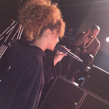 Kanye West brings Out Rihanna & Travi$ Scott At FYF Fest