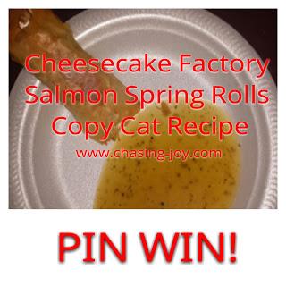 Copy Cat Cheesecake Factory Salmon Rolls Recipe