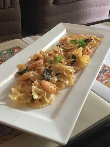 Prawns Pasta in Garlic and Celery Butter