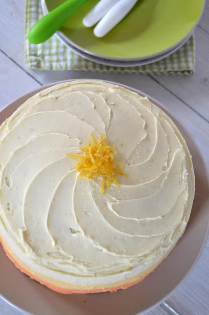 Lemony Peach Cake