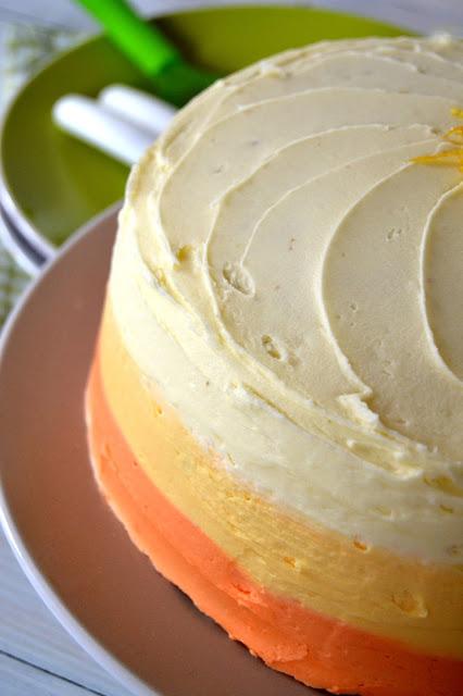 Lemony Peach Cake