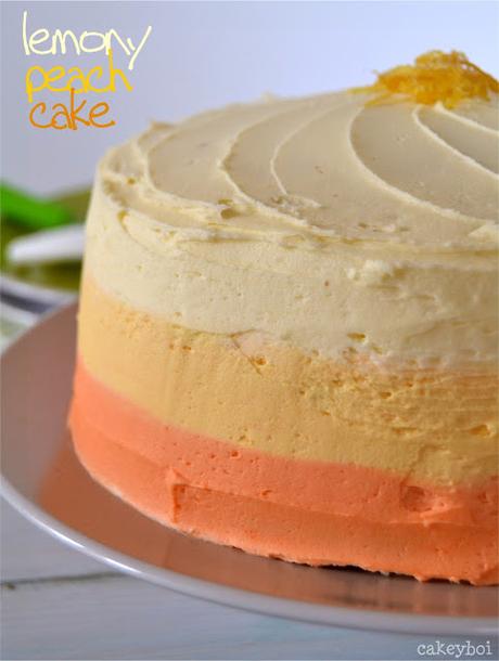 Lemony Peach Cake