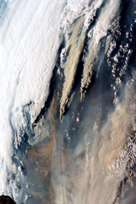 Astronaught Photo Wildfires August 18