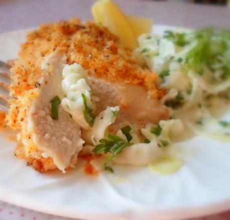 Crispy Baked Chicken and Slaw for Two