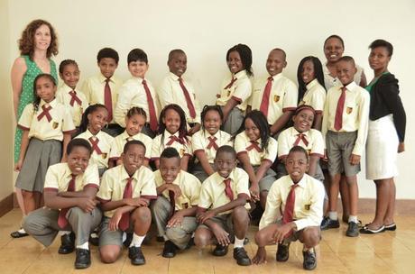 Pupils in school uniform. GEMS Cambridge International School Kampala