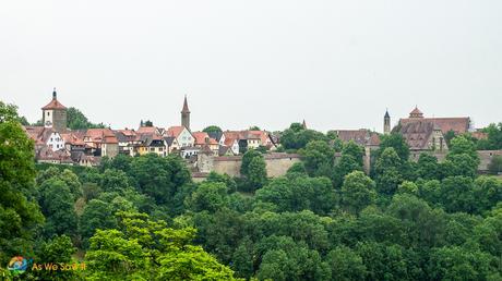 View of Rothenburg from the surrounding walls.