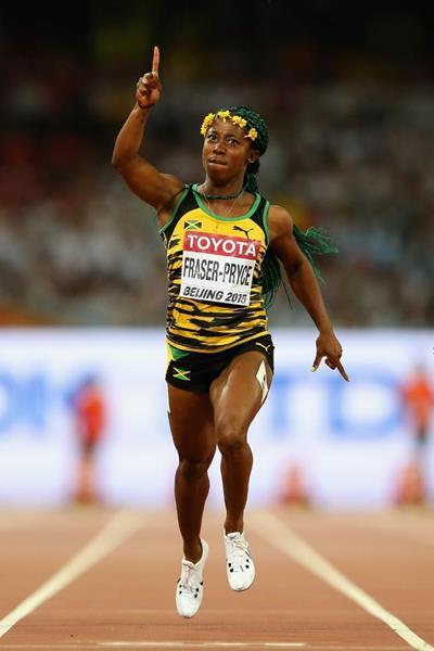 Jamaican spree - Shelly Ann Fraser Pryce wins 100M at Beijing