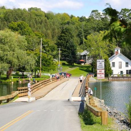 Vermont and a Floating Bridge floating bridge