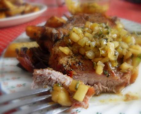 Pork Chops with an Apple Relish