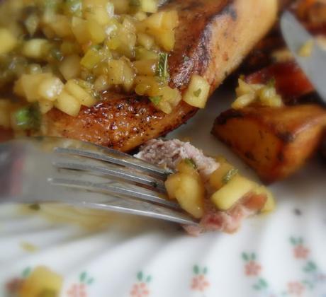 Pork Chops with an Apple Relish