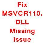 solution to fix msvcr110.dll file missing issue when installing wampserver