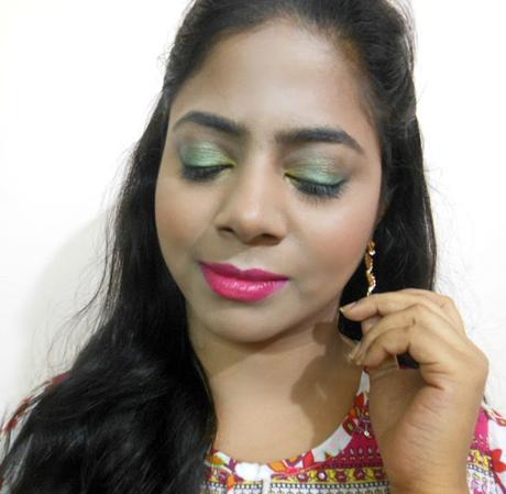 Olive Green Eyes + Fuchsia Lips feat. Maybelline Color Show Lipstick Fuchsia Flare | Day 4