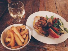 wild swimming in richmond park - pub dinner