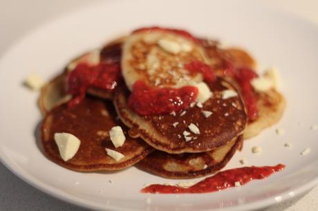 Recipe: “Vegan” White Chocolate Pancakes with Raw Raspberry Jam photo White Chocolate Pancakes and Raw Raspberry Jam - 4_zpsyptl3dnl.jpg