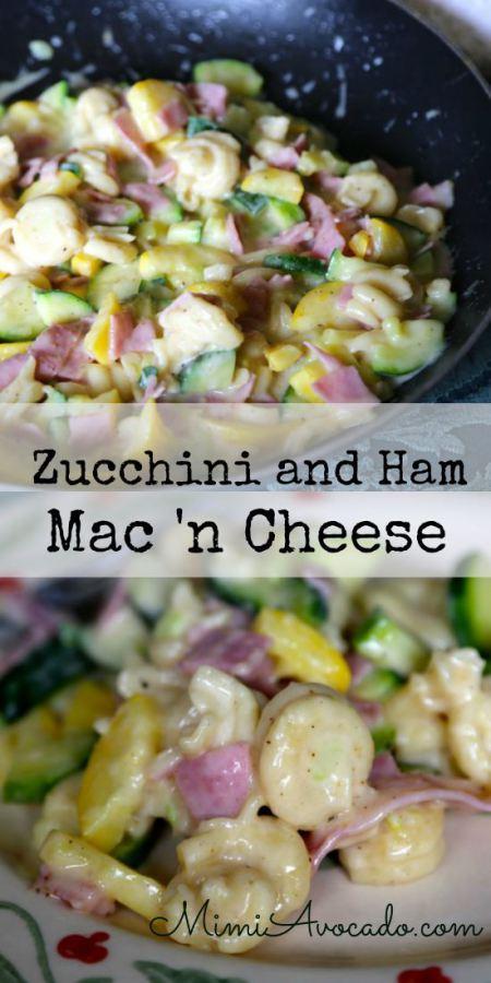 Zucchini and Ham Mac 'n Cheese