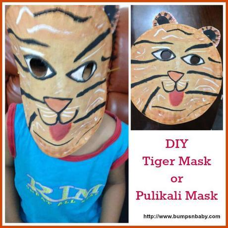DIY Tiger Mask or Pulikali Mask – Onam Special