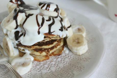 coconut oat pancakes