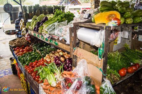 Booth at the local farmers market.