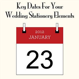 Key Dates For Your Wedding Stationery