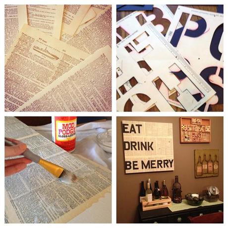 DIY: Dictionary + Canvas…