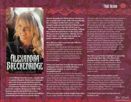 True Blood Feature in Special Vampire Edition of SFX Magazine