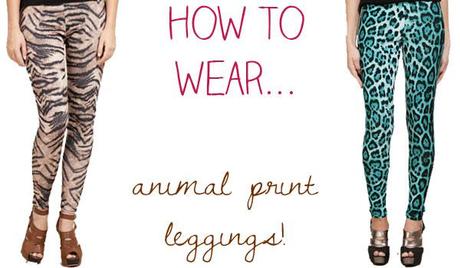 what to wear with patterned leggings