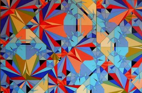 Artist spotlight: Michael Begenyi's color rich, geometric paintings