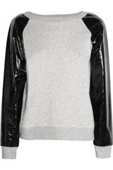 Karl Jeren cotton-terry and PVC sweater