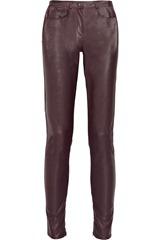 Karl Pacey faux leather skinny pants