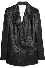 Karl Jela metallic-flecked twill jacket