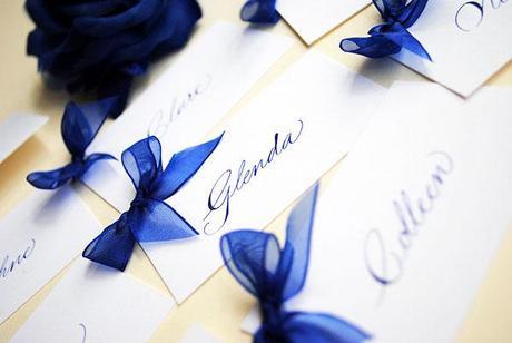 wedding calligraphy place cards