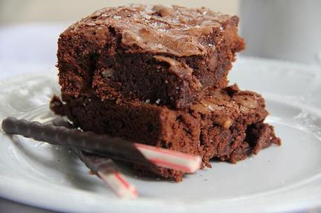 Virgin Chocolate Chunk Brownies with Maple & Benton Bacon