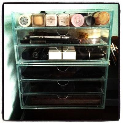 My New Makeup Storage - Clear Cube and Muji dupes