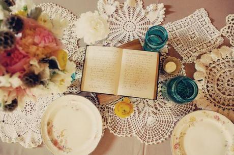 wedding inspiration doilies - via angel in the north blog