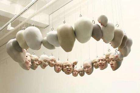 Choi Xoo Ang - Flying Hands - Crowded Faces - Tiny Human Beings